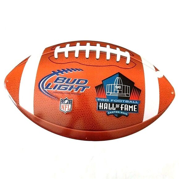 Bud Light Steel Sign Official Sponsor Hall Of Fame Canton Ohio 15" X 25" #S001 - Picture 1 of 9